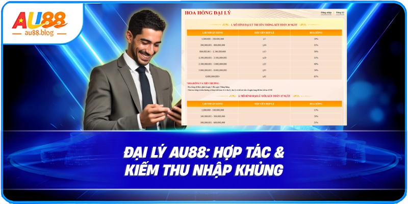 Đại lý AU88 hợp tác tăng thu nhập